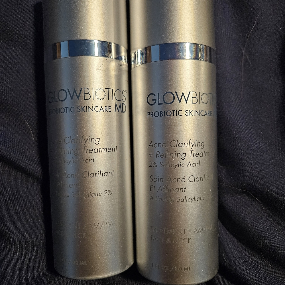 Glowbiotics Acne Clarifying Treatment Set Of 2 1 Fl Oz Each - Picture 1 of 6